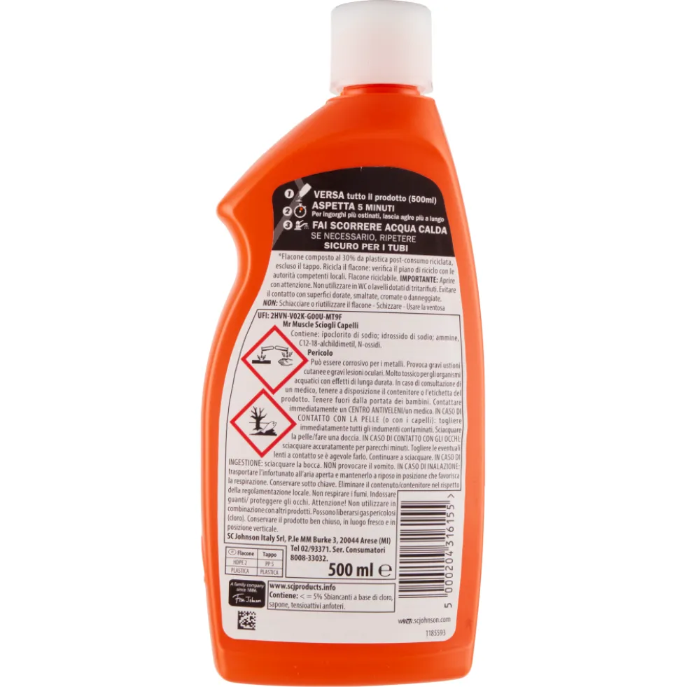 Mr Muscle Sciogli Capelli 500 ml