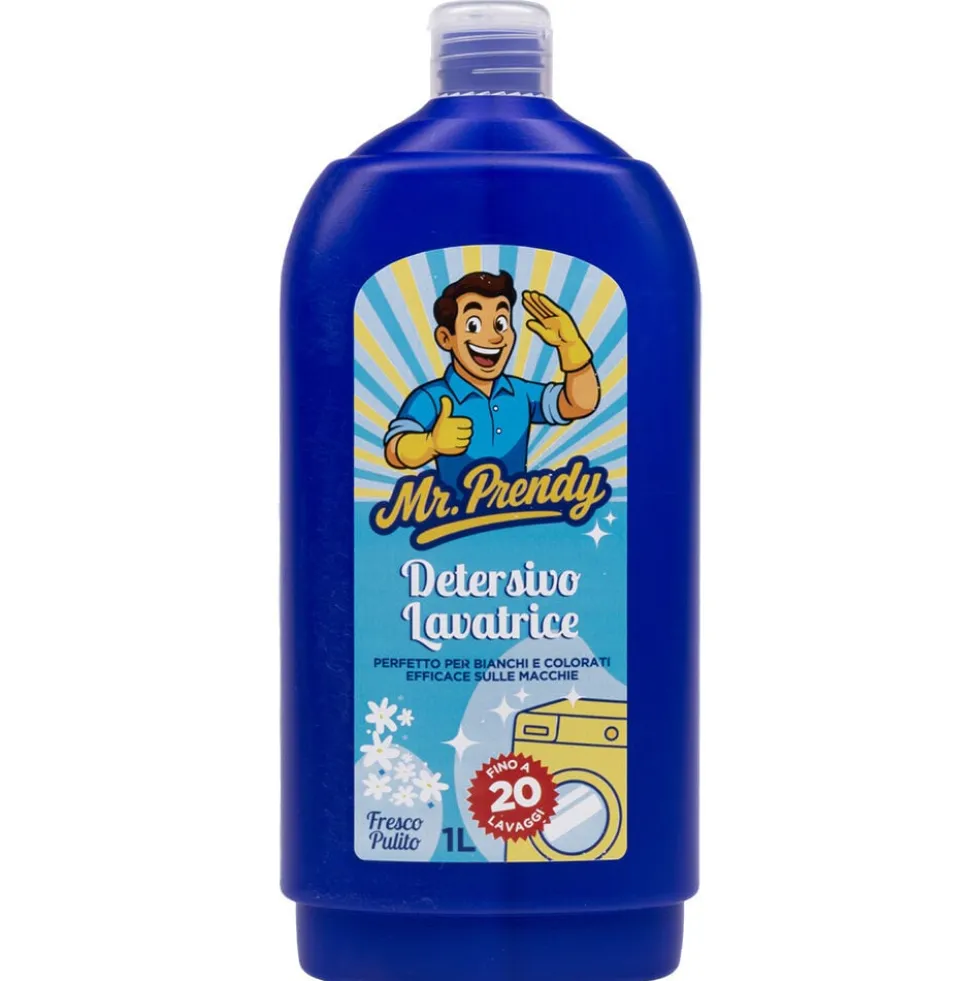 Mr.Prendy Detersivo Lavatrice Fresco Pulito 1 Litro