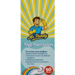 Mr.Prendy Fogli Assorbicolore 50 Pezzi