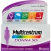 Multicentrum Donna 50+ Integratore Multivitaminico e Sali Minerali con Vitamina D 60 Compresse