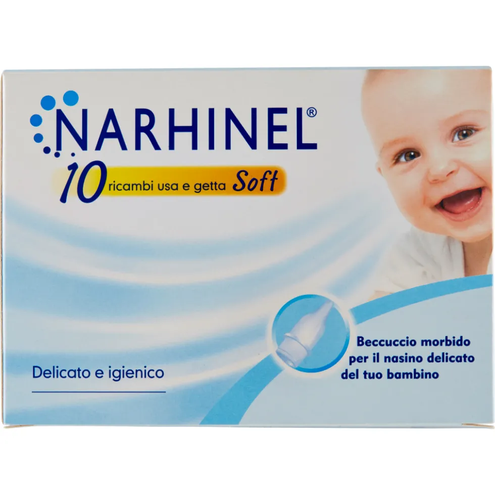 Narhinel Ricariche Soft Aspiratore Nasale 10 Pezzi