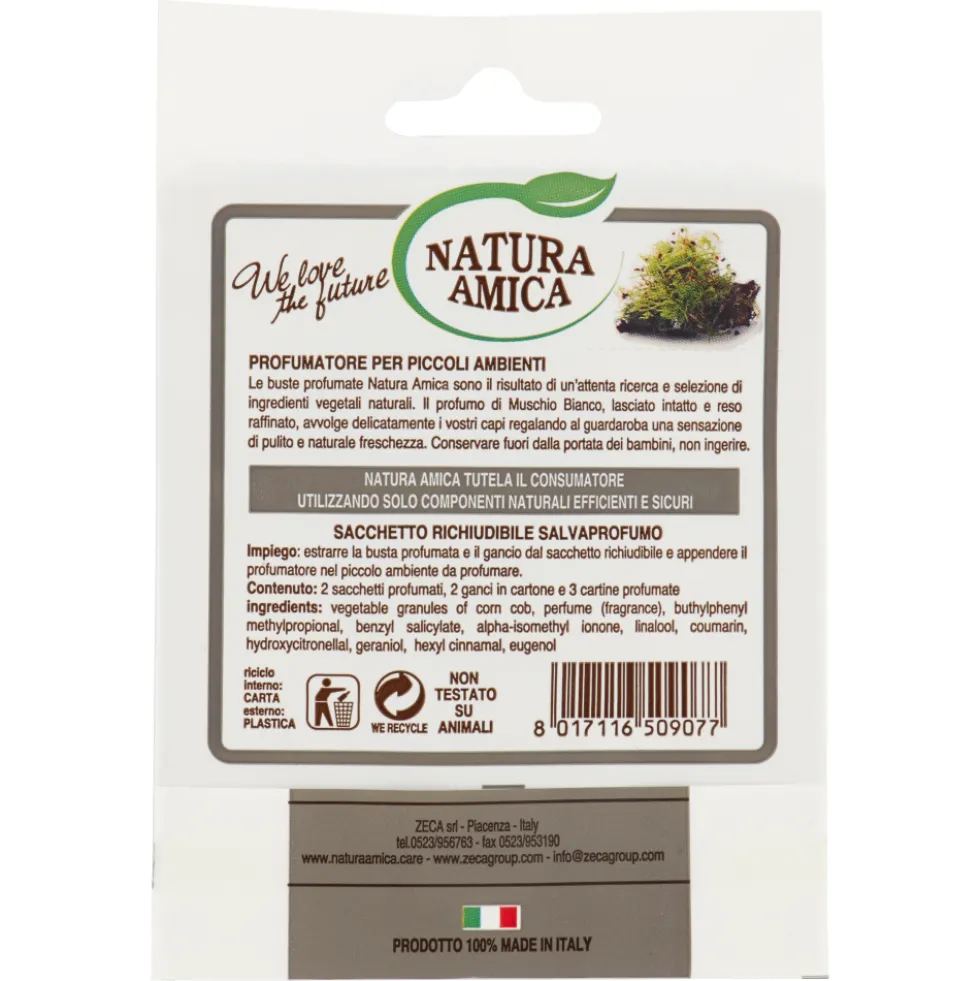 Natura Amica 2 Buste Profumate Muschio Bianco