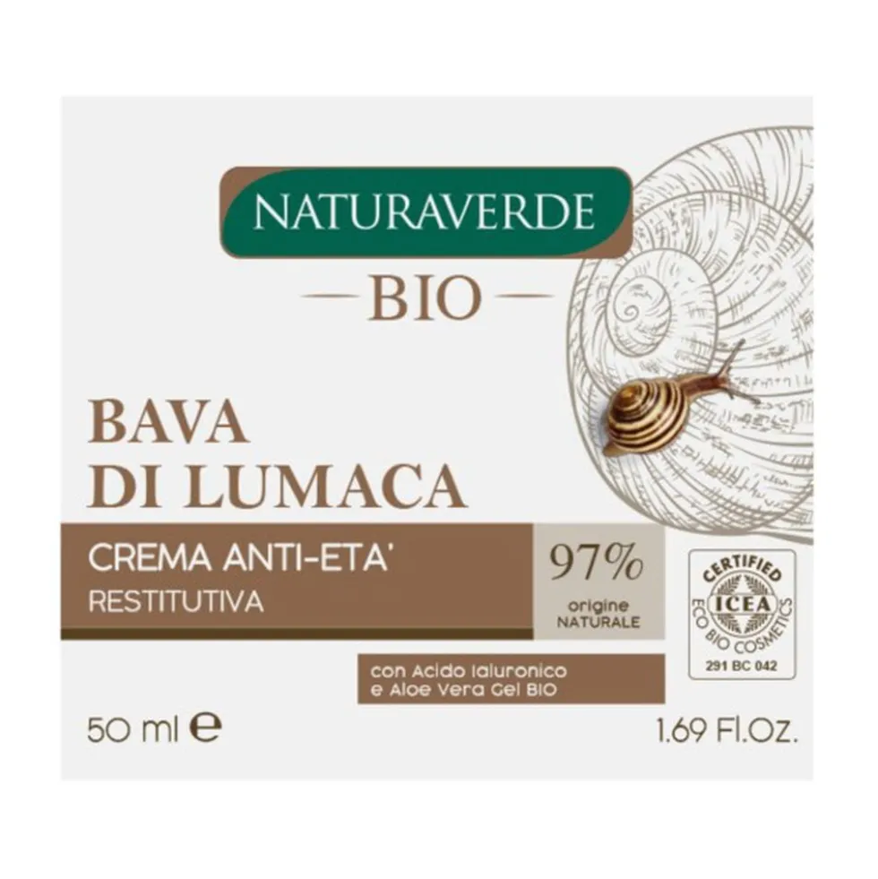 Naturaverde Bio Bava di Lumaca Crema Idratante Intensiva 50 ml