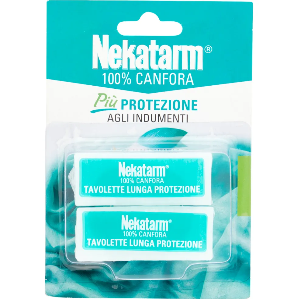 Nekatarm 100% Canfora Tavolette Lunga Protezione 20 Tavolette 50 g