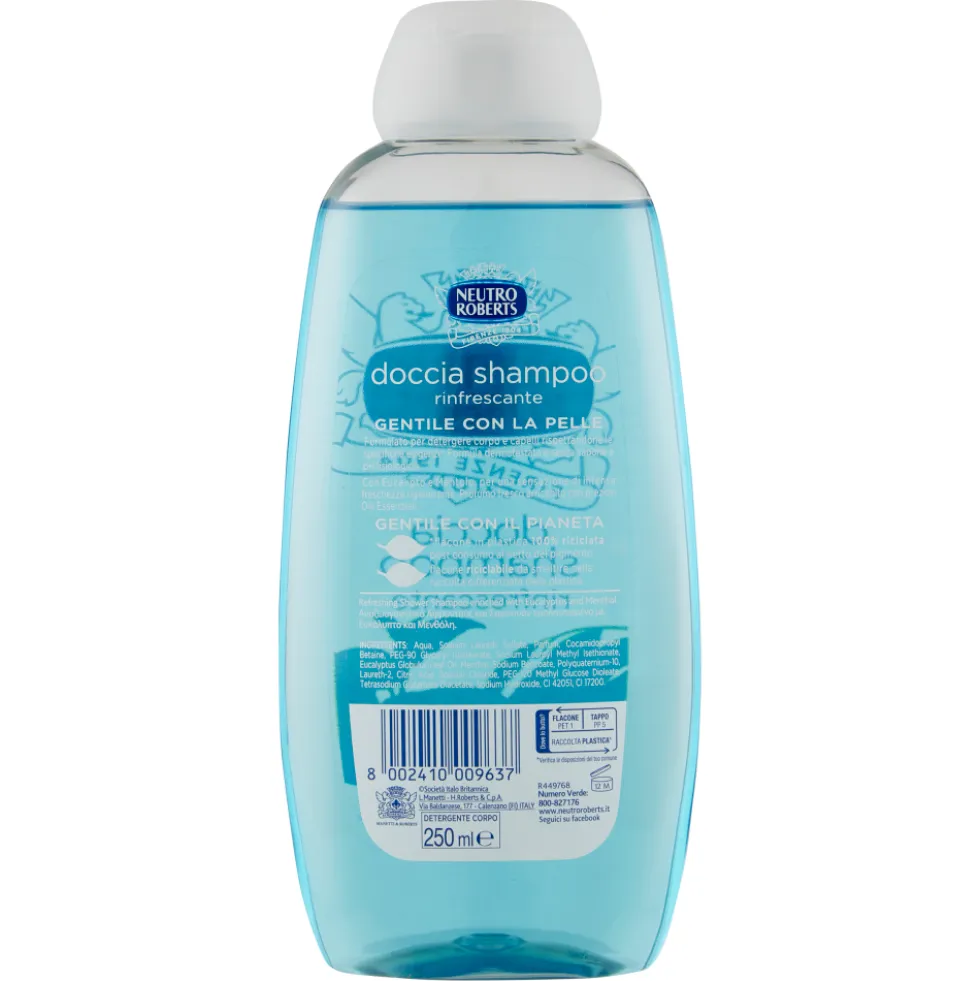 Neutro Roberts Doccia Shampoo Rinfrescante con Eucalipto&Mentolo 250 ml