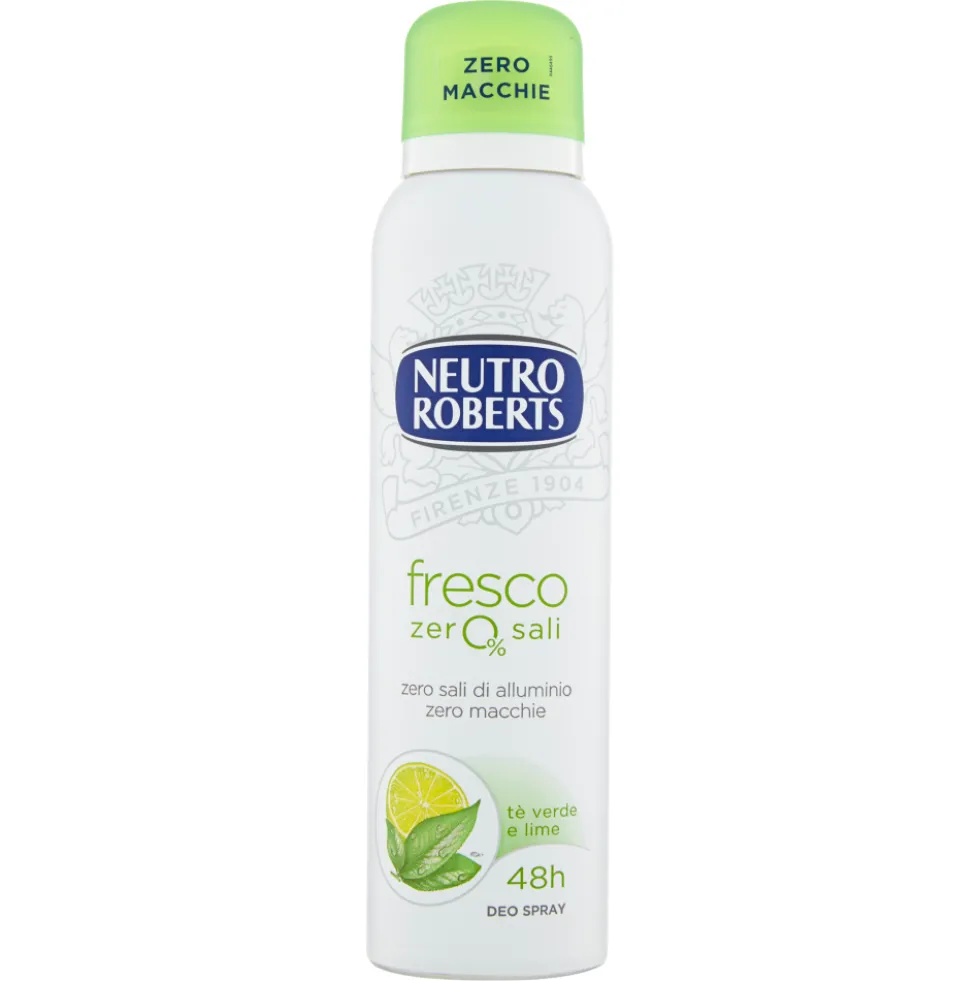 Neutro Roberts Fresco Tè Verde e Lime Deodorante Spray 150 ml