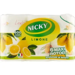 Nicky Asciugatutto Limone 6 Rotoli