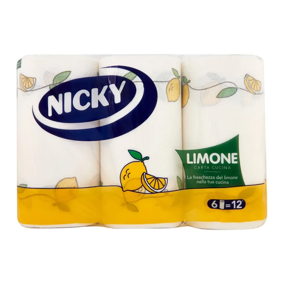 Nicky Asciugatutto New Limoni 6 Rotoli