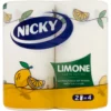Nicky Carta Cucina Limone 2 Rotoli da 100 Strappi