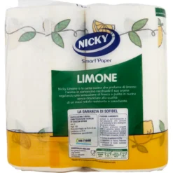 Nicky Carta Cucina Limone 2 Rotoli da 100 Strappi