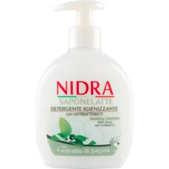 Nidra Saponelatte Igienizzante con estratto di Salvia 300 ml