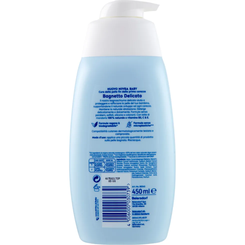 Nivea Baby Soffici Bolle Bagnetto 450 ml