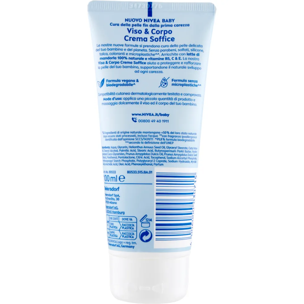 Nivea Baby Viso & Corpo Crema Soffice 100 ml