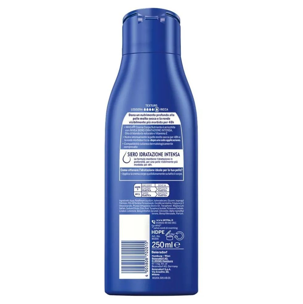 Nivea Crema Corpo Nutriente 250 ml