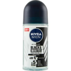 Nivea Men Black & White Invisible Original Deodorante Uomo Roll-On 50 ml