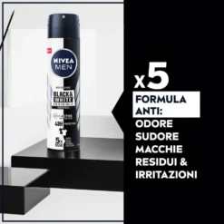 Nivea Men Black & White Invisible Original Deodorante Uomo Spray 150 ml