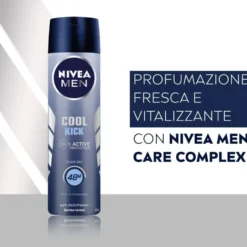 Nivea Men Cool Kick Deodorante Uomo Spray 150 ml