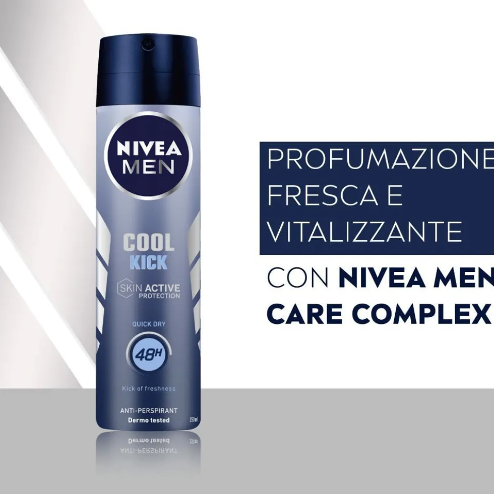 Nivea Men Cool Kick Deodorante Uomo Spray 150 ml