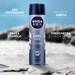 Nivea Men Cool Kick Deodorante Uomo Spray 150 ml