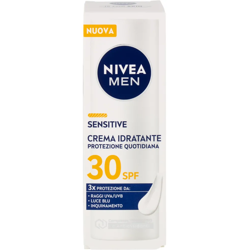 Nivea Men Sensitive Crema Idratante Protezione Quotidiana SPF 30 50 ml