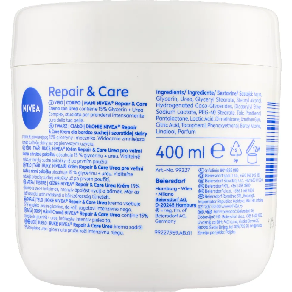 NIVEA Repair & Care Urea Crema Corpo 400 ml