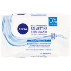 Nivea Salviettine Struccanti Rinfrescanti 25 pezzi