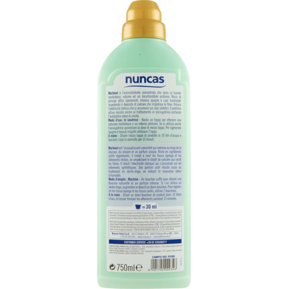 Nuncas Ammorbidente Concentrato Campo di Fiori 750 ml