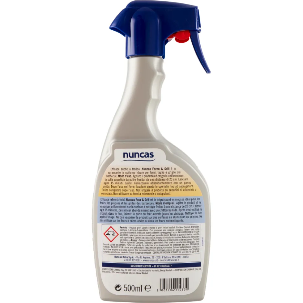 Nuncas Detergente Forno & Grill 500 ml