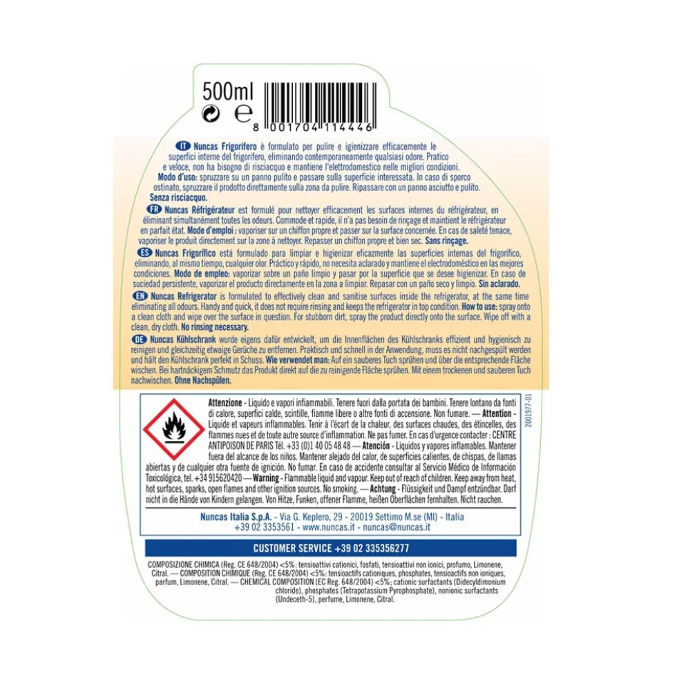 Nuncas Detergente Frigo 500 ml