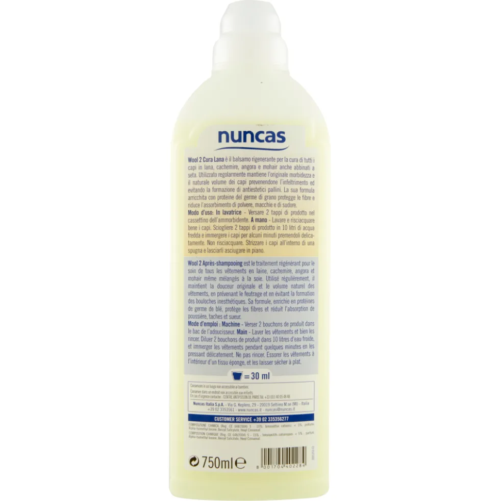 Nuncas Wool 2 Lava Lana 750 ml