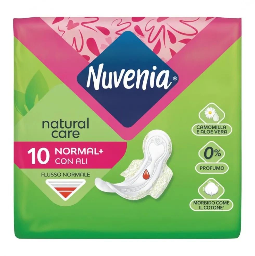 Nuvenia Natural Care Assorbenti con Ali 10 pezzi