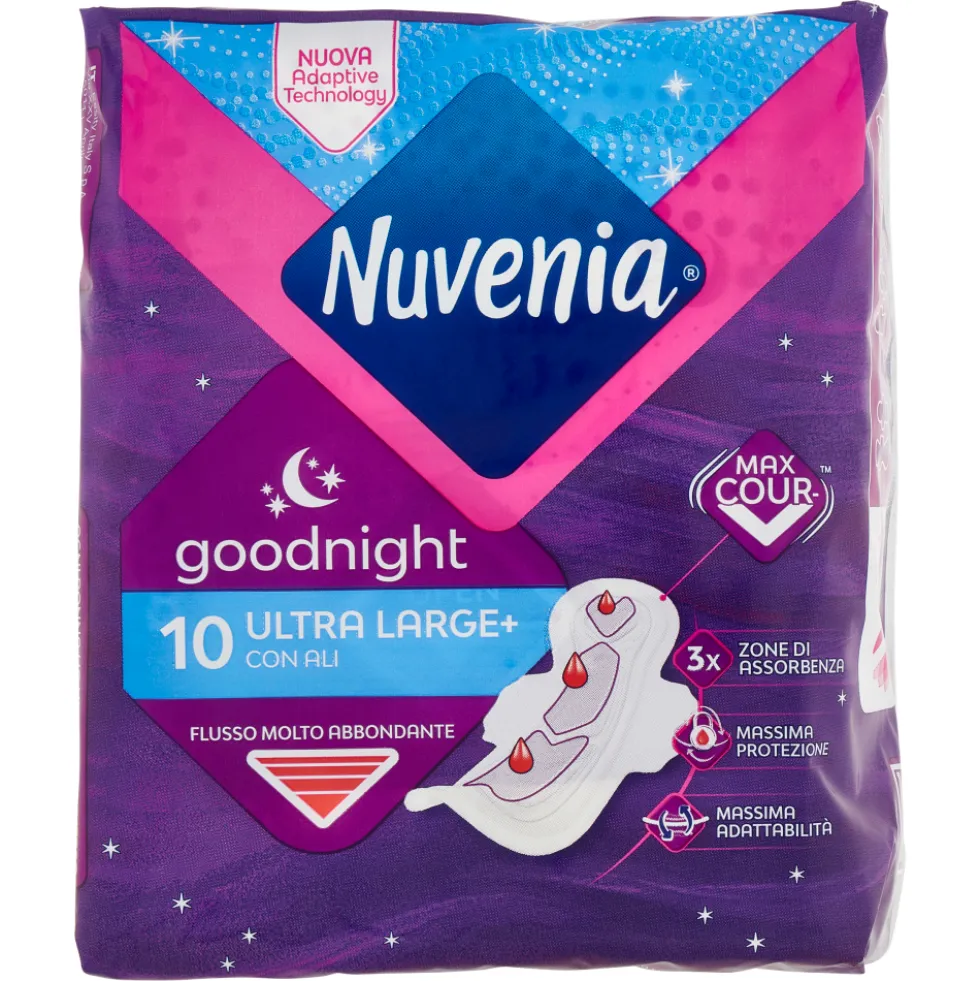 Nuvenia Ultra Notte con Ali 10 Assorbenti
