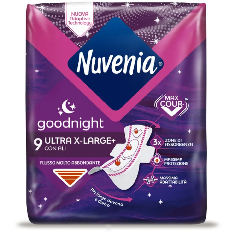 Nuvenia Ultra Notte Extra Large con Ali 9 Assorbenti