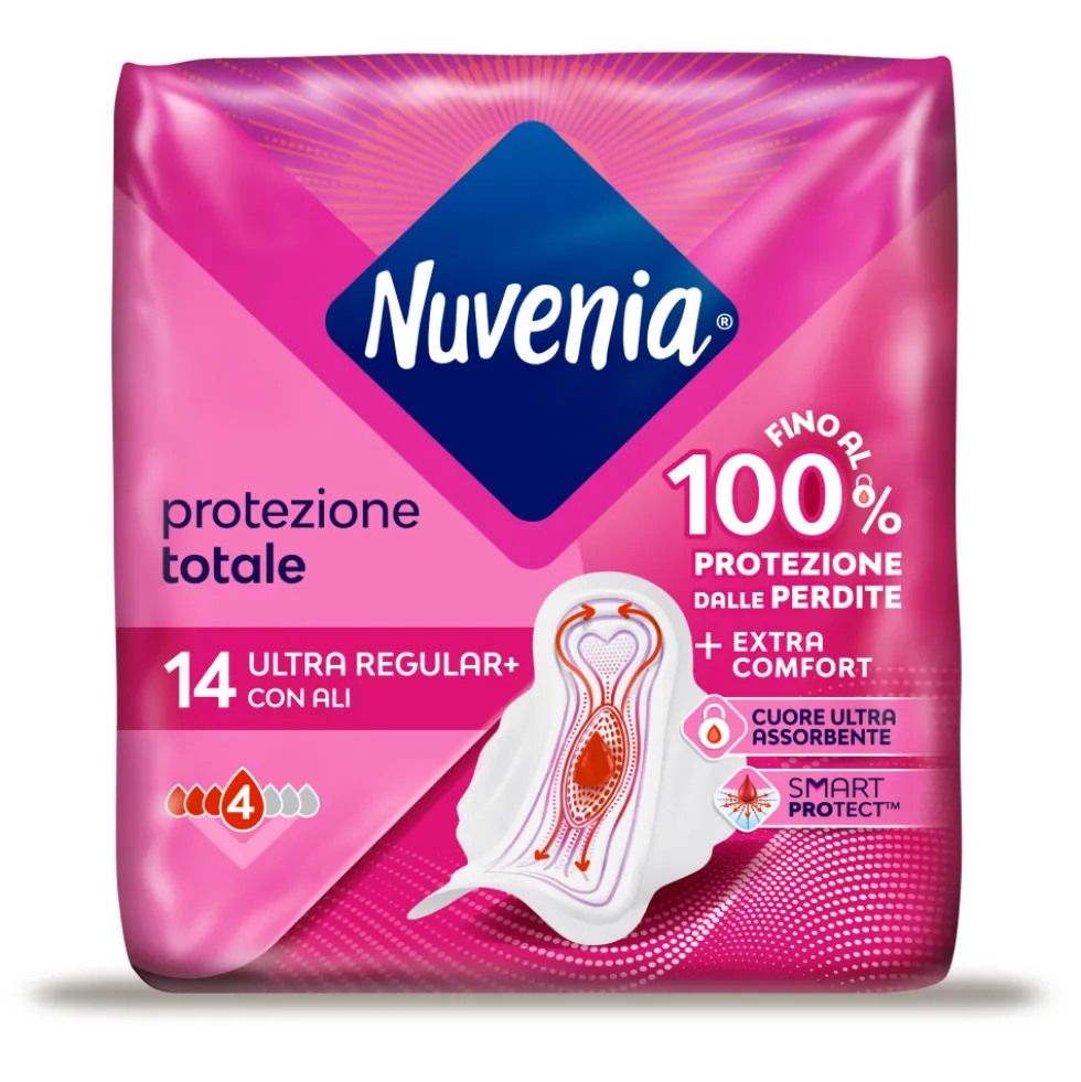 Nuvenia Ultra Sottile con Ali 14 Assorbenti