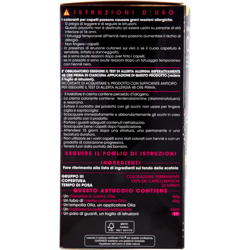 Olia Colorazione Permanente Castano Chiaro Dorato N.6.3