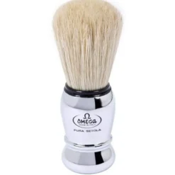 Omega pennello da barba 10029 professionale in pura setola per barbieri