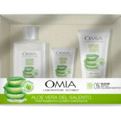 Omia Laboratoires Aloe Vera Dermo Bagno 400 ml + Crema Corpo 200 ml + Crema Mani 75 ml