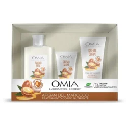 Omia Laboratoires Olio di Argan Dermo Bagno 400ml + Crema Corpo 200ml + Crema Mani 75ml