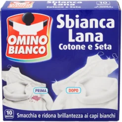 Omino Bianco Sbianca Lana Cotone e Seta 20 g 10 Pezzi