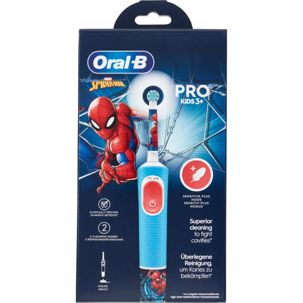 Oral-B Spazzolino Elettrico Ricaricabile Marvel Spider-Man Pro Kids 3+