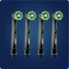 Oral-B Testine di Ricambio Nere Oral-B Cross Action Confezione da 4 Pezzi