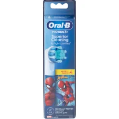 Oral-B Testine di Ricambio per Spazzolino Elettrico Marvel Spider-Man 4 Pezzi