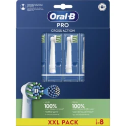 Oral-B Testine di Ricambio Pro Cross Action per Spazzolino Elettrico Denti Ricaricabile 8 Pezzi