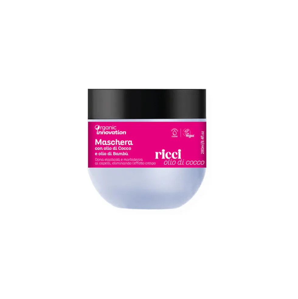 Organic Innovation Maschera Ricci con Olio di Cocco e Bambù 280 ml