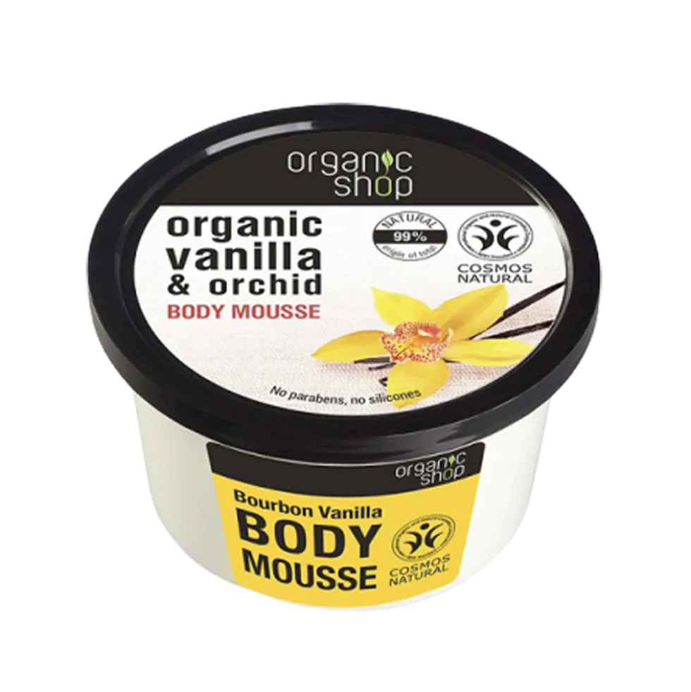 Organic Shop Body Mousse Vaniglia Bourbon 250 ml