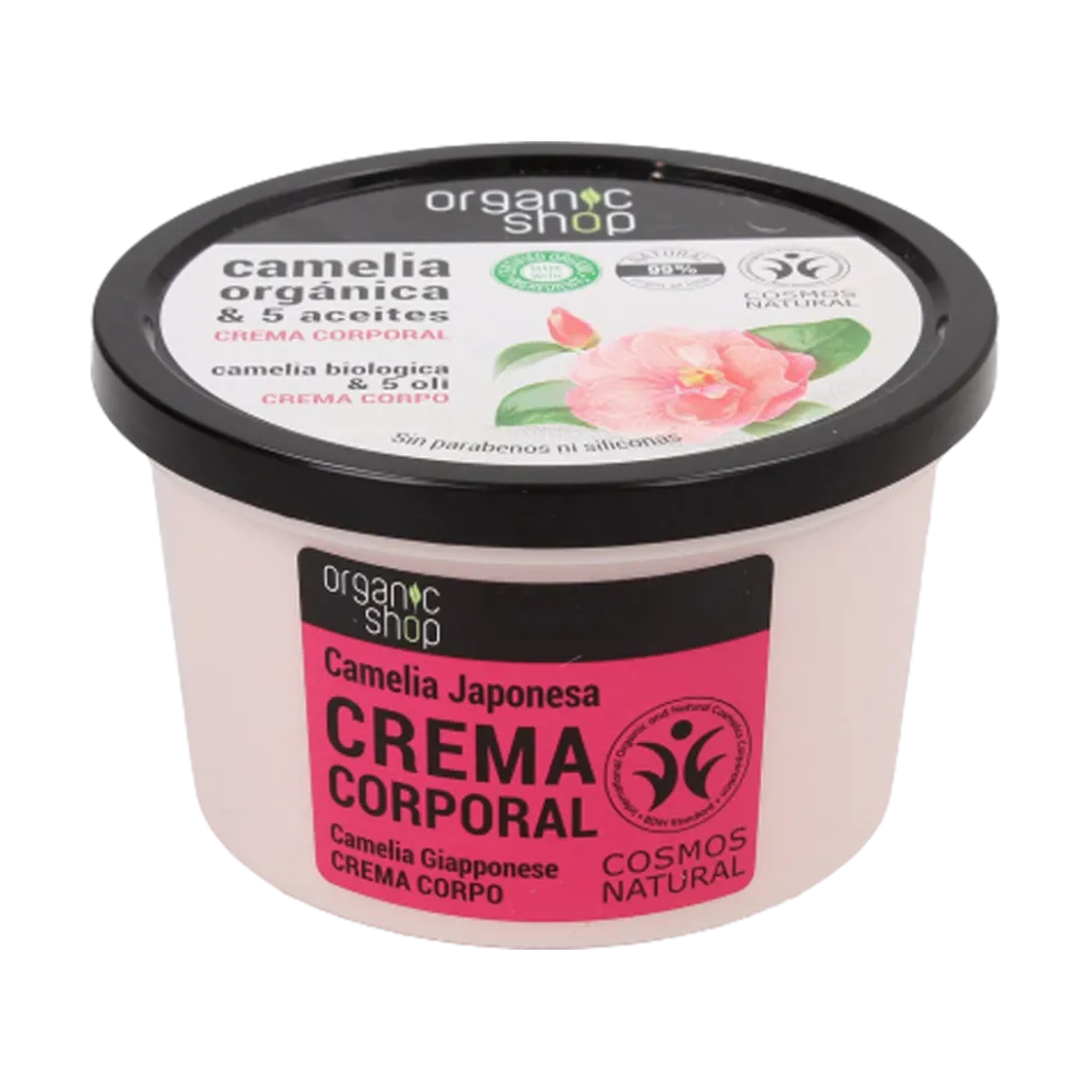 Organic Shop Camellia e 5 Oli Crema Corpo 250 ml
