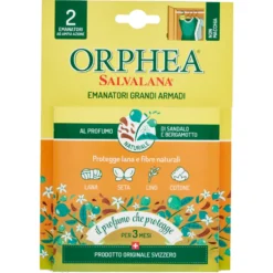 Orphea Salvalana Emanatori Grandi Armadi al Profumo di Sandalo e Bergamotto 2 Pezzi