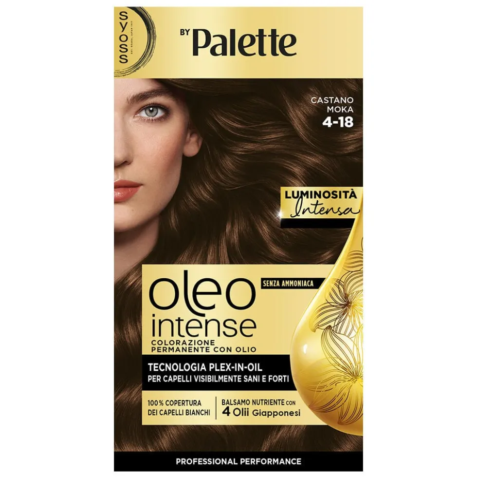 Palette Oleo Intense Colorazione Castano Moka 4.18