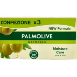 Palmolive Sapone Solido Naturals Oliva e Latte 3x90 g
