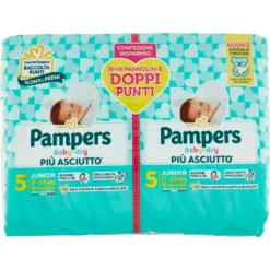 Pampers Baby Dry Duo Taglia 5 Junior 32 Pannolini